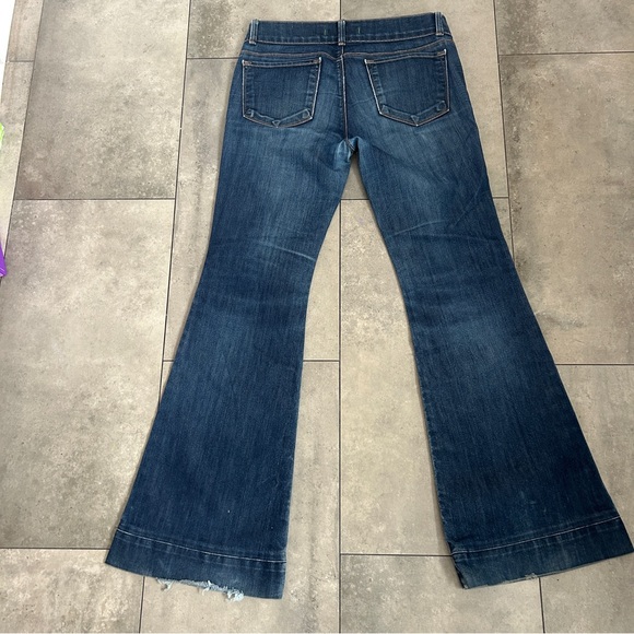 J Brand love story dark wash flare denim mid rise jeans 30 - Picture 3 of 7